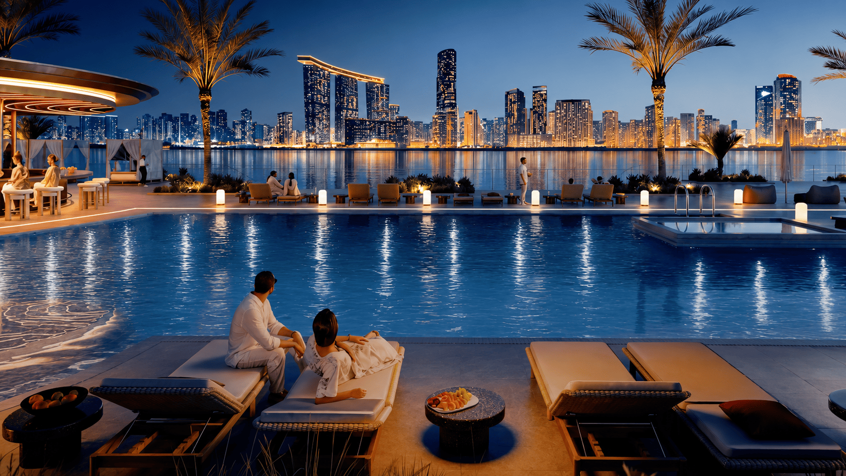 Saadiyat Marina – marsa-lifestyle-pool-night